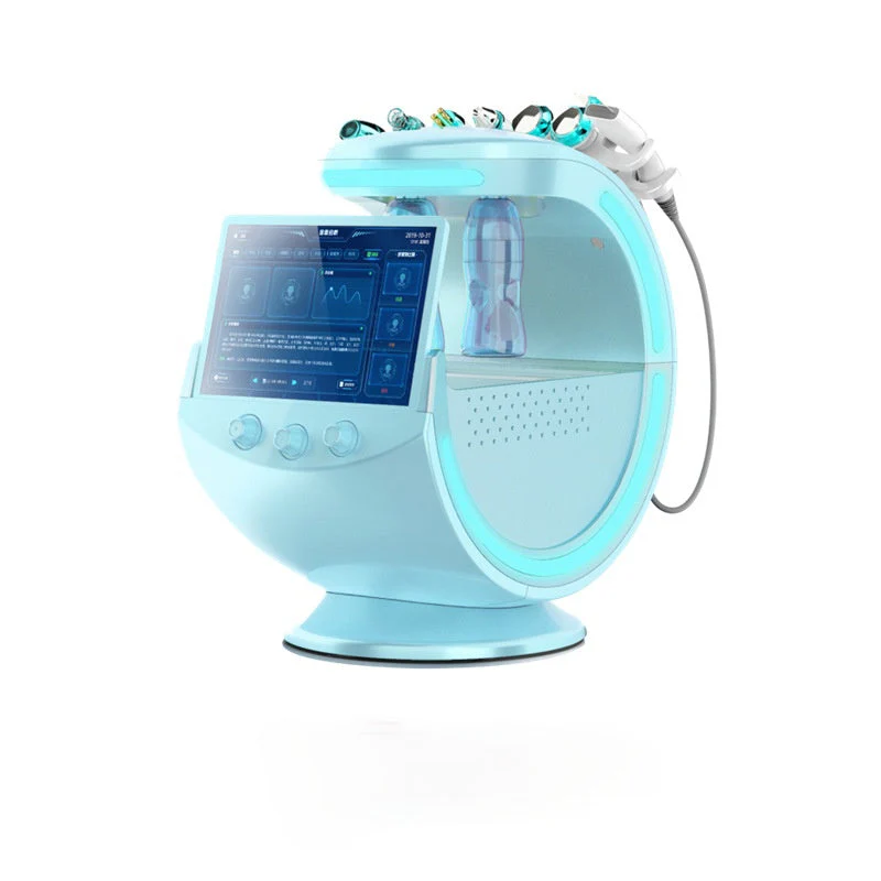 Ice Blue Hydro Machine 7 In 1 Skin Analysis Skin Care Device for Facial Cleansing Deep Pore Vacuum Hydra Skin Lift Anti-aging - Image 14