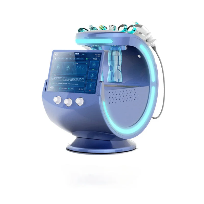 Ice Blue Hydro Machine 7 In 1 Skin Analysis Skin Care Device for Facial Cleansing Deep Pore Vacuum Hydra Skin Lift Anti-aging - Image 15