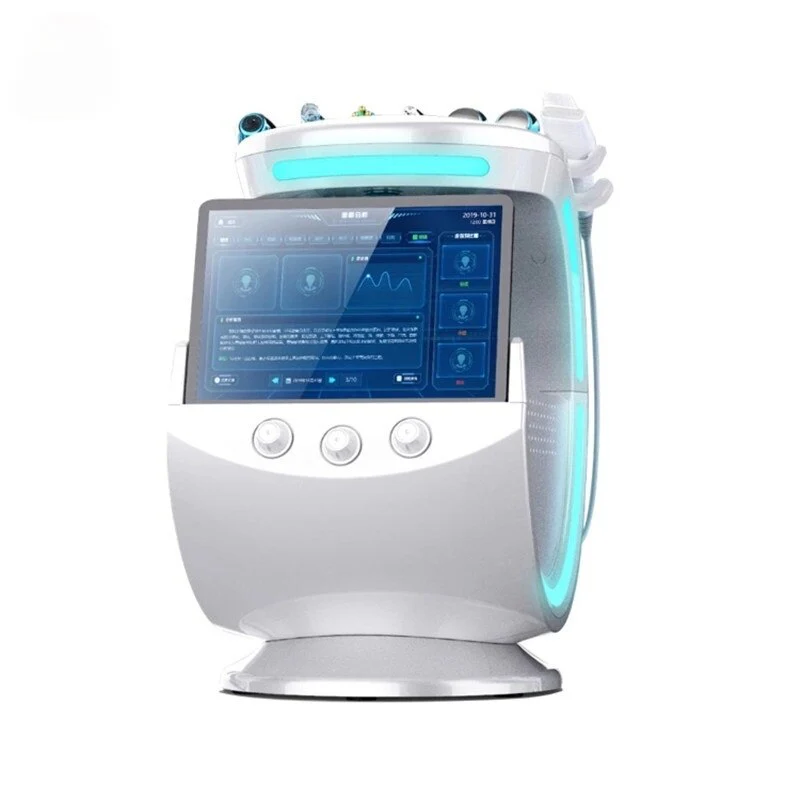 Ice Blue Hydro Machine 7 In 1 Skin Analysis Skin Care Device for Facial Cleansing Deep Pore Vacuum Hydra Skin Lift Anti-aging - Image 3