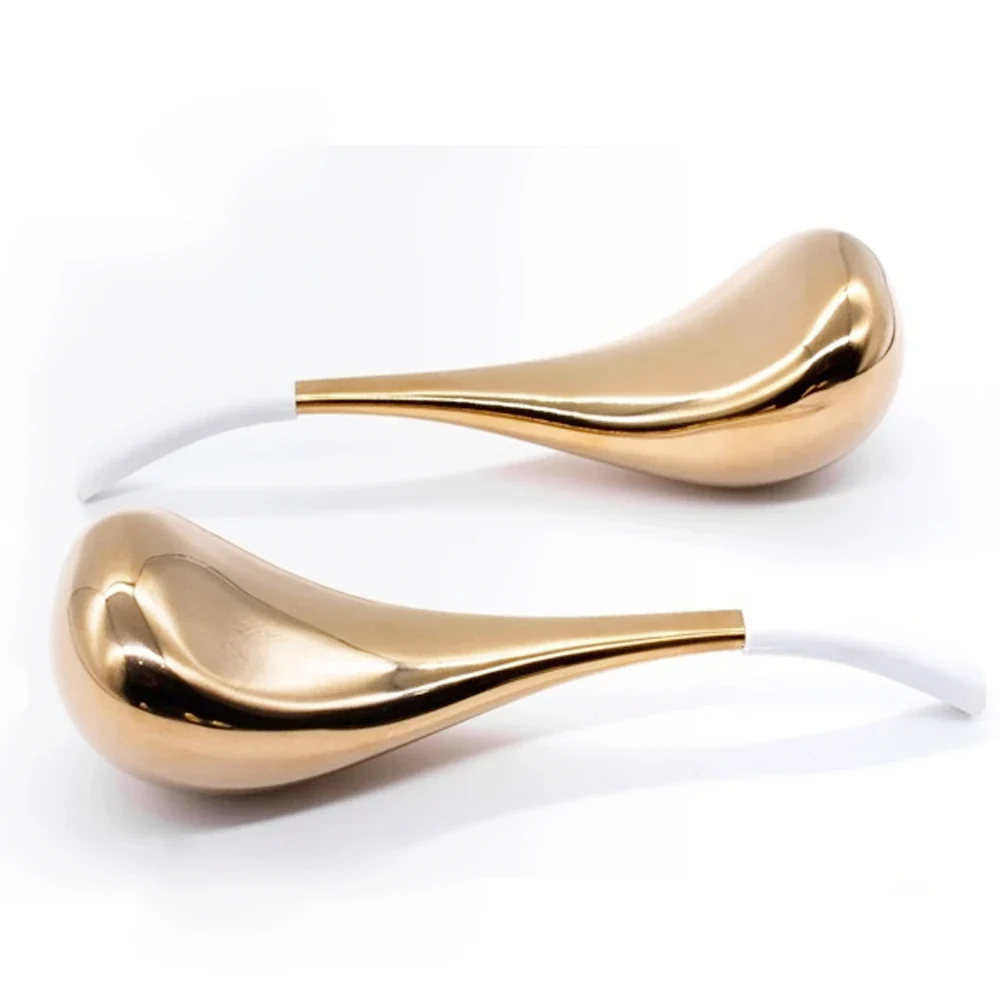 Ice Globes for Face 2PCS Luxury Rose Gold Cryo Sticks Face Roller Cold & Heat Relief Beauty Facial Massage Tools Birthday Gift