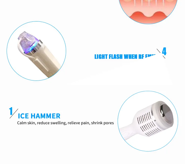 Ice Hammer Fractional RF Microneedling Machine Stretch Mark Removal Beauty Equipment Tighten Micro Needle Skin Machine - Image 11