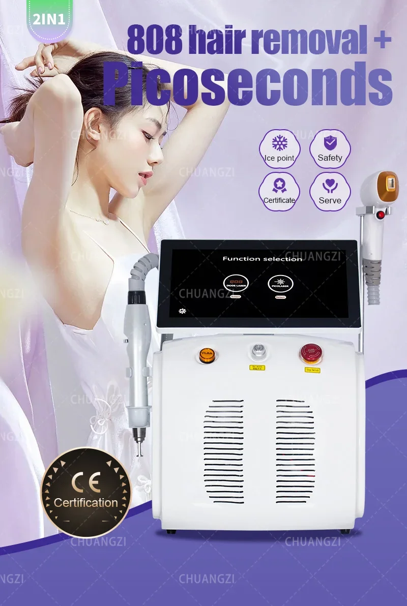Ice Platinum Diode Hair Removal Machine Freezing Point Painless Hair Removal Whole Body 755nm 808nm 1064nm - Image 4