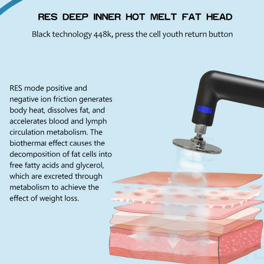 INDIBA Tecar 2023 Newest 448KHZ Cavitation Body Care System RET CET RF Slim Machine for Weight Loss Spain Technology - Image 4