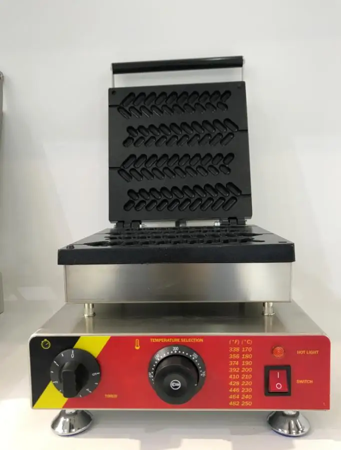 Industrial Waffle Stick Machine Lolly Waffle Makers Electric Waffle Machine Baker Leaff Waffle Baking Iron Cake Oven - Image 3