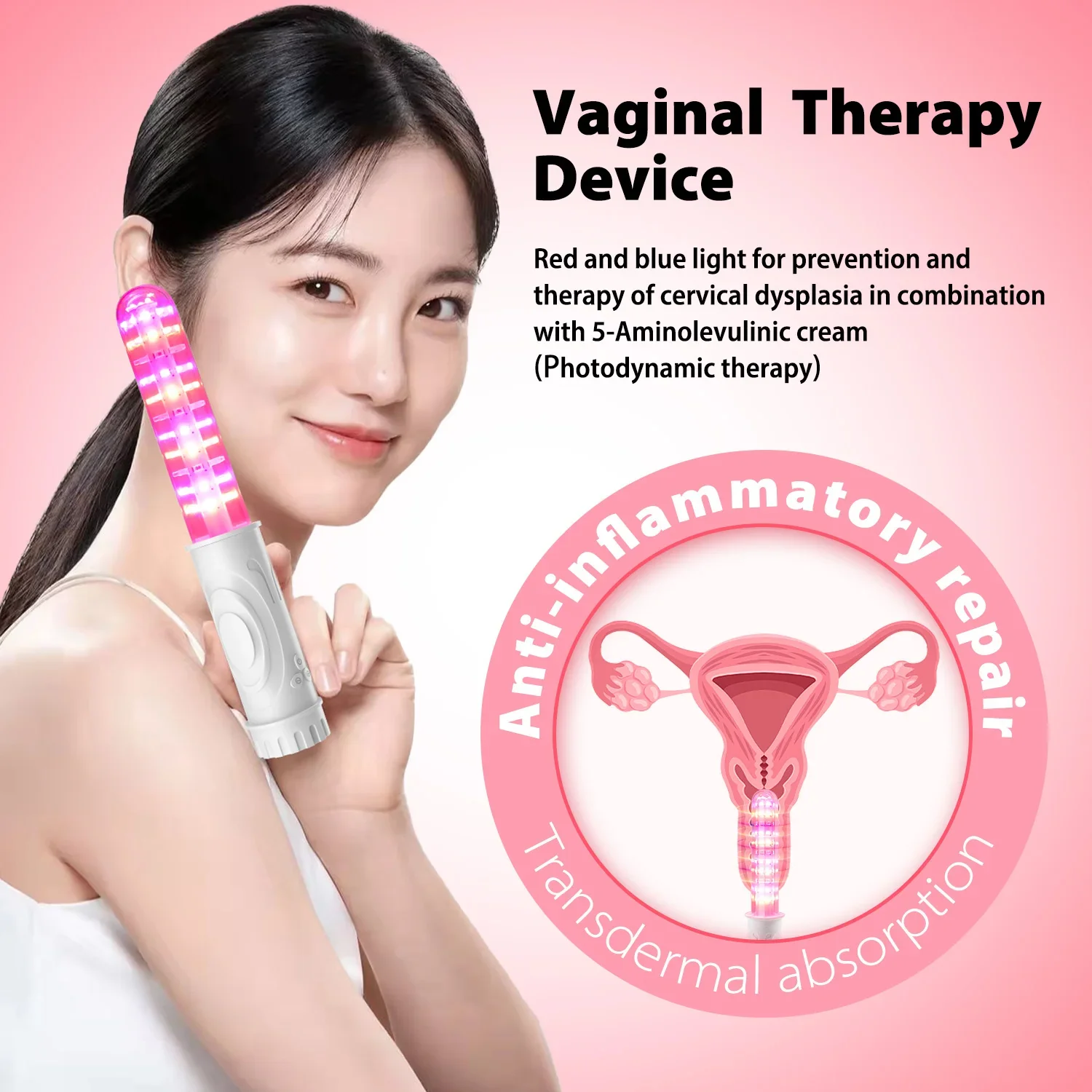 Infrared&Red Light Therapy Device for Women-Vaginitis Treatment,Vaginal Tighten,Pelvic Health,Home Use,Heating,Menstrual Comfort - Image 3