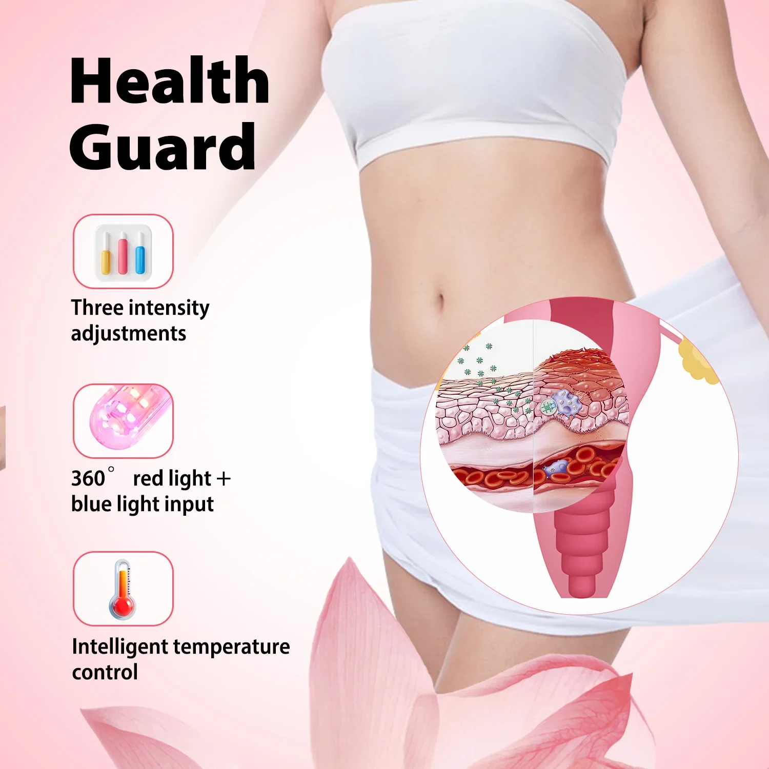 Infrared&Red Light Therapy Device for Women-Vaginitis Treatment,Vaginal Tighten,Pelvic Health,Home Use,Heating,Menstrual Comfort - Image 4
