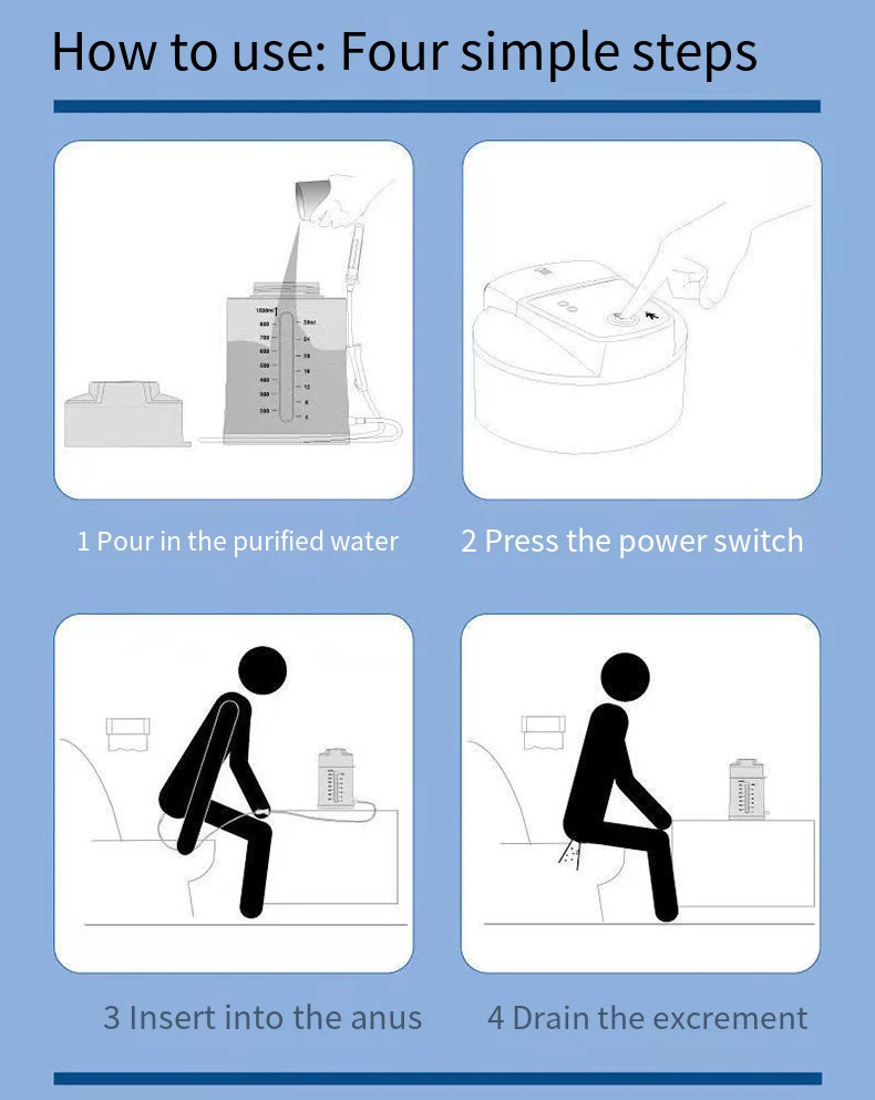 Electric Enema Machine Home Colon Cleansing Kit for Constipation - Image 6