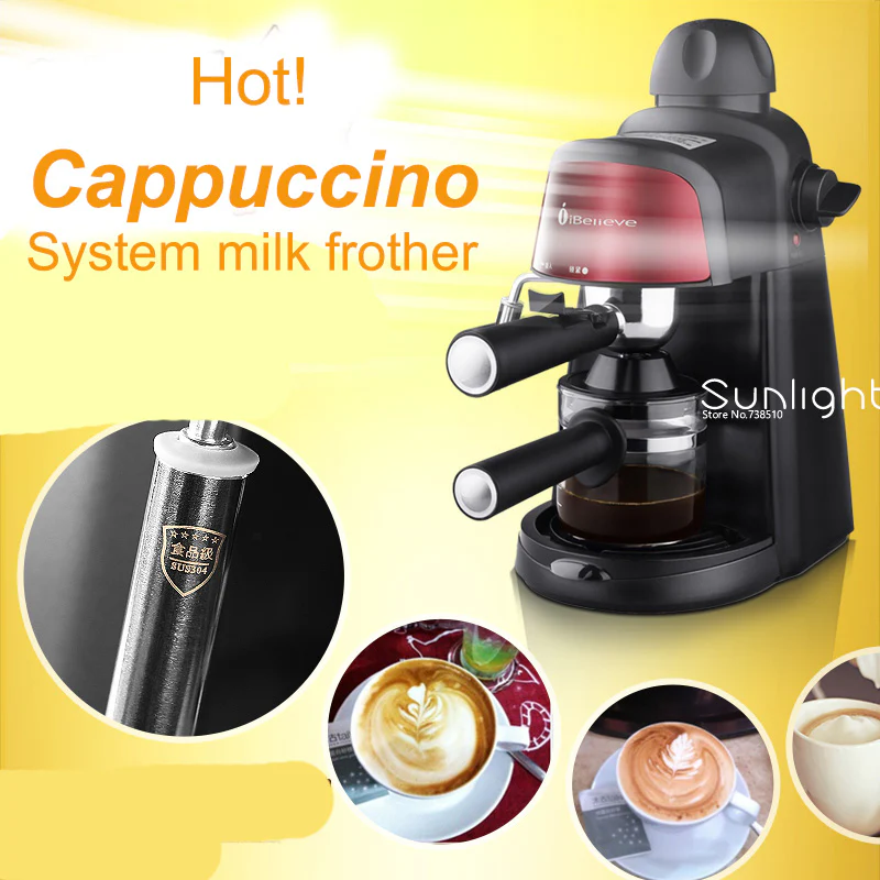 Italy espresso coffee machine automatic maker ,moka coffee machine,Semi automatic espresso cappuccino coffee maker - Image 2