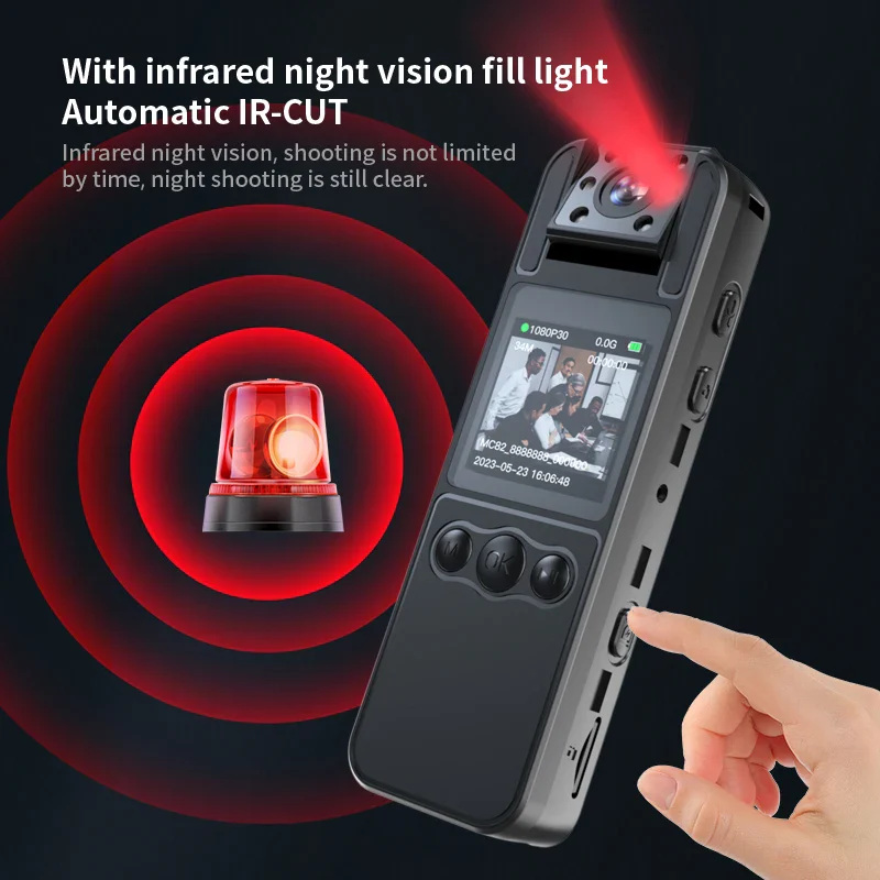 JOZUZE 2023 NEW 1080P HD Mini Camera Portable Digital Video Recorder BodyCam Infrared Night Vision Police Cam Small Camcorder - Image 4