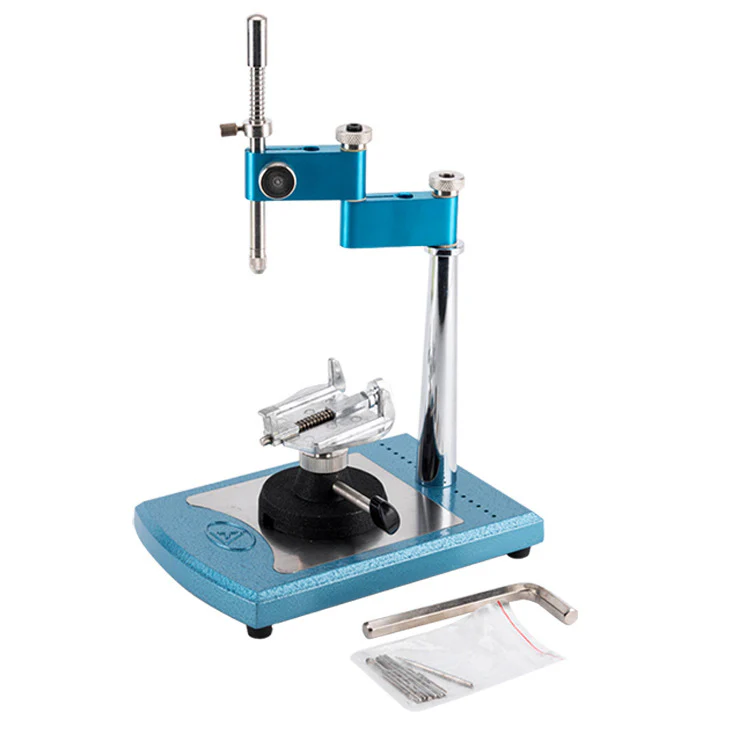 JT10 Portable Dental Lab Equipment Simple Surveyor with 7 pcs Attached Exchangeable Spindles Dental Surveyor