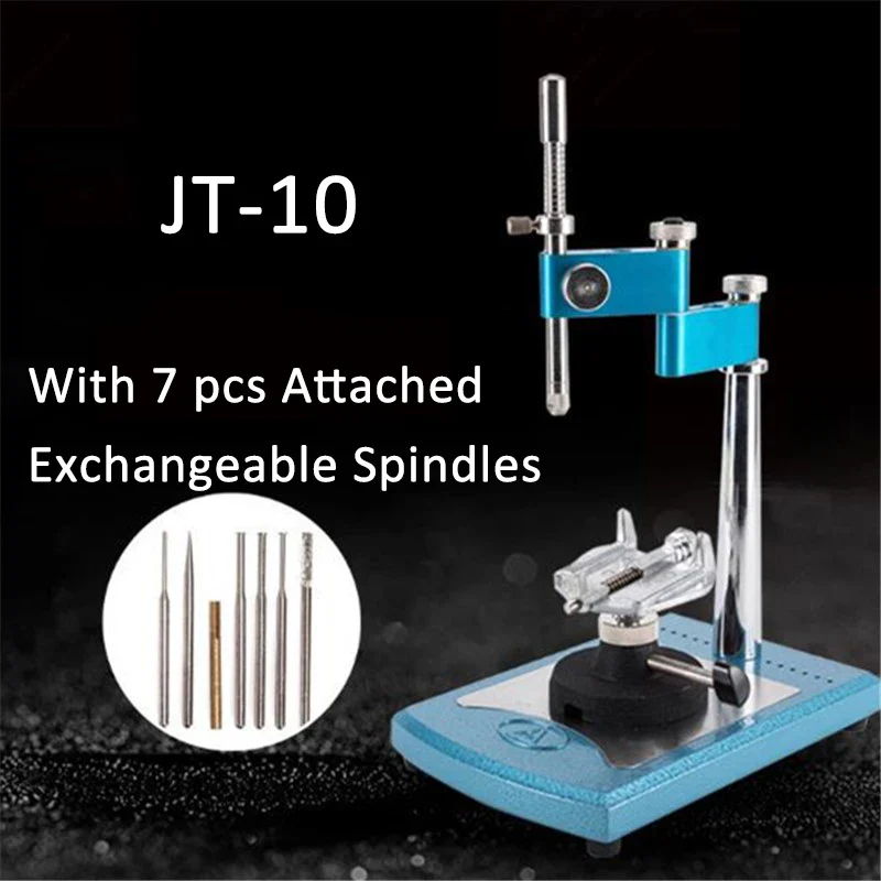 JT10 Portable Dental Lab Equipment Simple Surveyor with 7 pcs Attached Exchangeable Spindles Dental Surveyor - Image 2