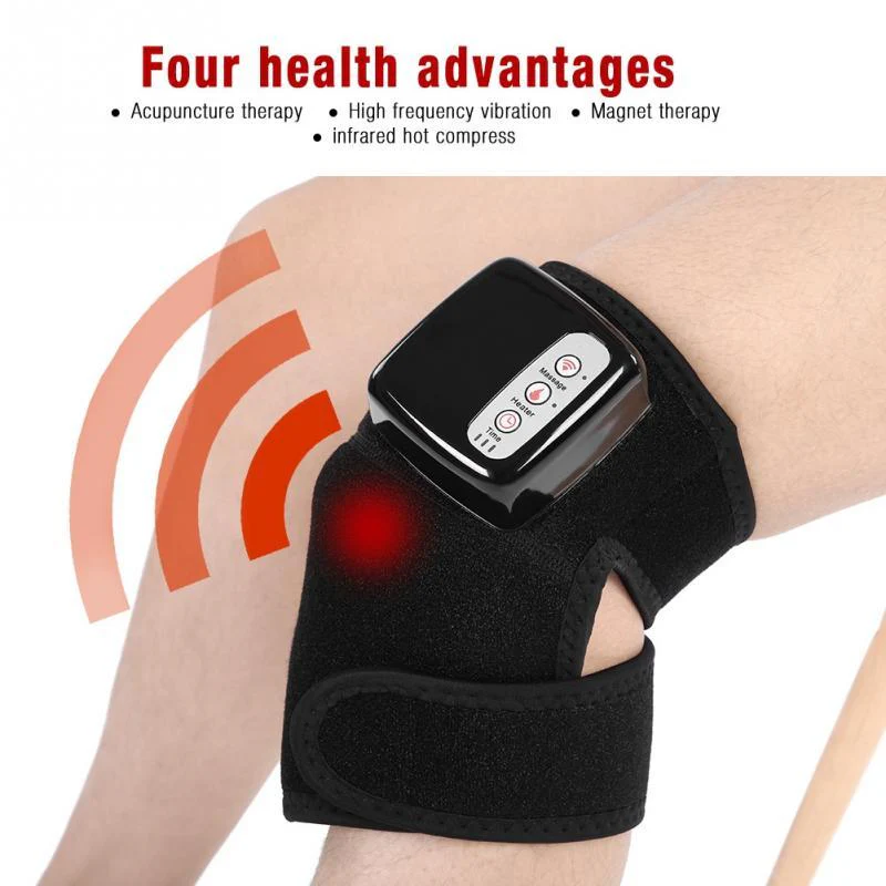 Knee Magnetic Vibration Heating Massager Joint Physiotherapy Massage Electric Massage Pain Relief Rehabilitation Equipment Care - Image 3