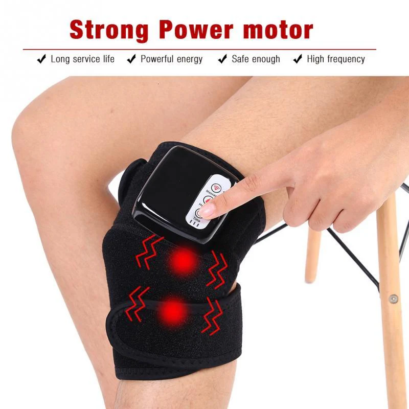 Knee Magnetic Vibration Heating Massager Joint Physiotherapy Massage Electric Massage Pain Relief Rehabilitation Equipment Care - Image 4
