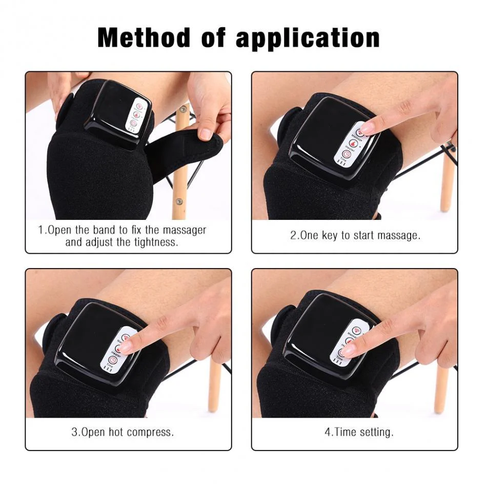 Knee Magnetic Vibration Heating Massager Joint Physiotherapy Massage Electric Massage Pain Relief Rehabilitation Equipment Care - Image 5