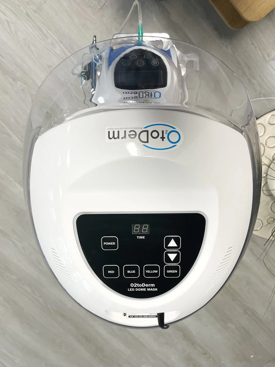 Korea O2toDerm LED Dome Light Therapy Oxygen Dome O2 To Derm Oxygen Facial System Hyperbaric Oxygen Jet Peel Spray Gun - Image 10