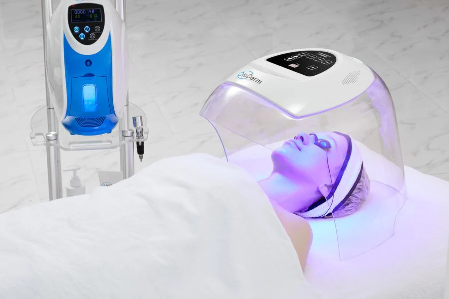 Korea O2toDerm LED Dome Light Therapy Oxygen Dome O2 To Derm Oxygen Facial System Hyperbaric Oxygen Jet Peel Spray Gun - Image 3