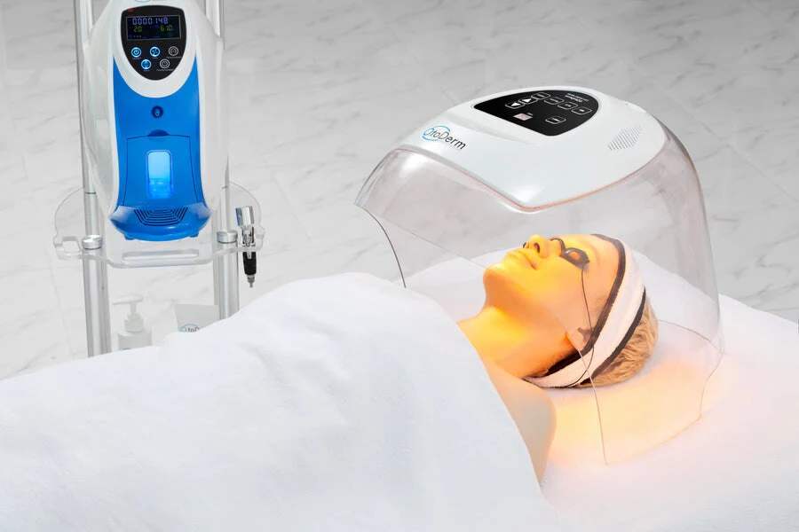 Korea O2toDerm LED Dome Light Therapy Oxygen Dome O2 To Derm Oxygen Facial System Hyperbaric Oxygen Jet Peel Spray Gun - Image 6