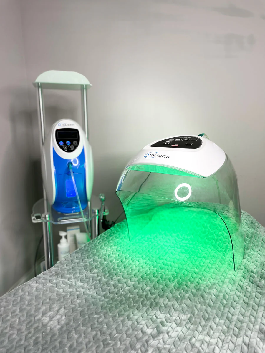 Korea O2toDerm LED Dome Light Therapy Oxygen Dome O2 To Derm Oxygen Facial System Hyperbaric Oxygen Jet Peel Spray Gun - Image 8