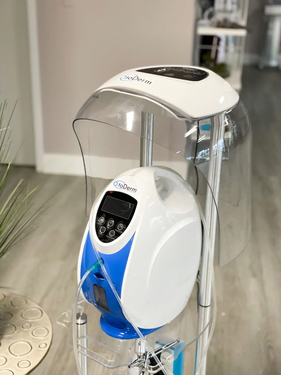 Korea O2toDerm LED Dome Light Therapy Oxygen Dome O2 To Derm Oxygen Facial System Hyperbaric Oxygen Jet Peel Spray Gun - Image 9