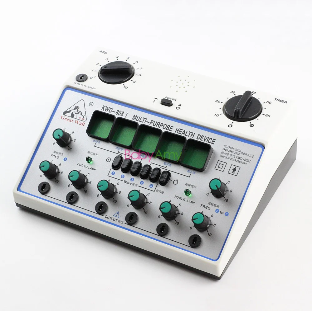 KWD-808I 6 Channels Tens UNIT Multi-Purpose Electro Acupuncture Stimulator Device KWD808I Electroacupuncture nerve muscle stimulator - Image 4