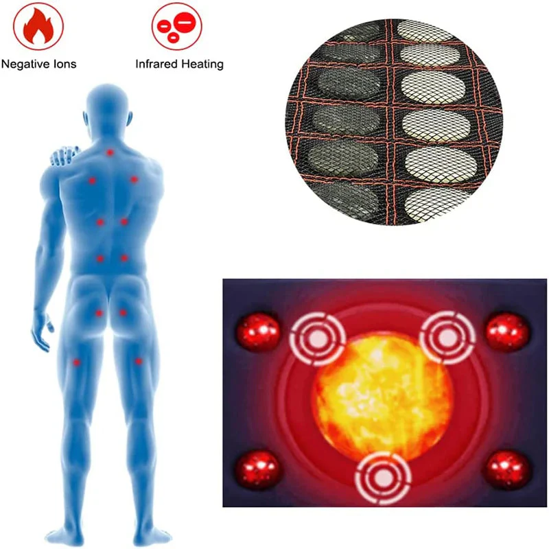 Large Far Infrared Heating Pad Natural Jade Tourmaline Mat Electric Hot Stone Heating Mattress Therapy Massage Cushion Jade Mat - Image 5