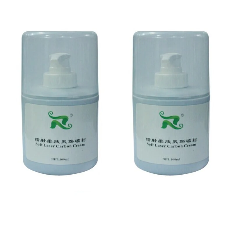Laser Carbon Gel Cream For Nd:Yag Laser Skin Rejuvenation 300ml 2pcs