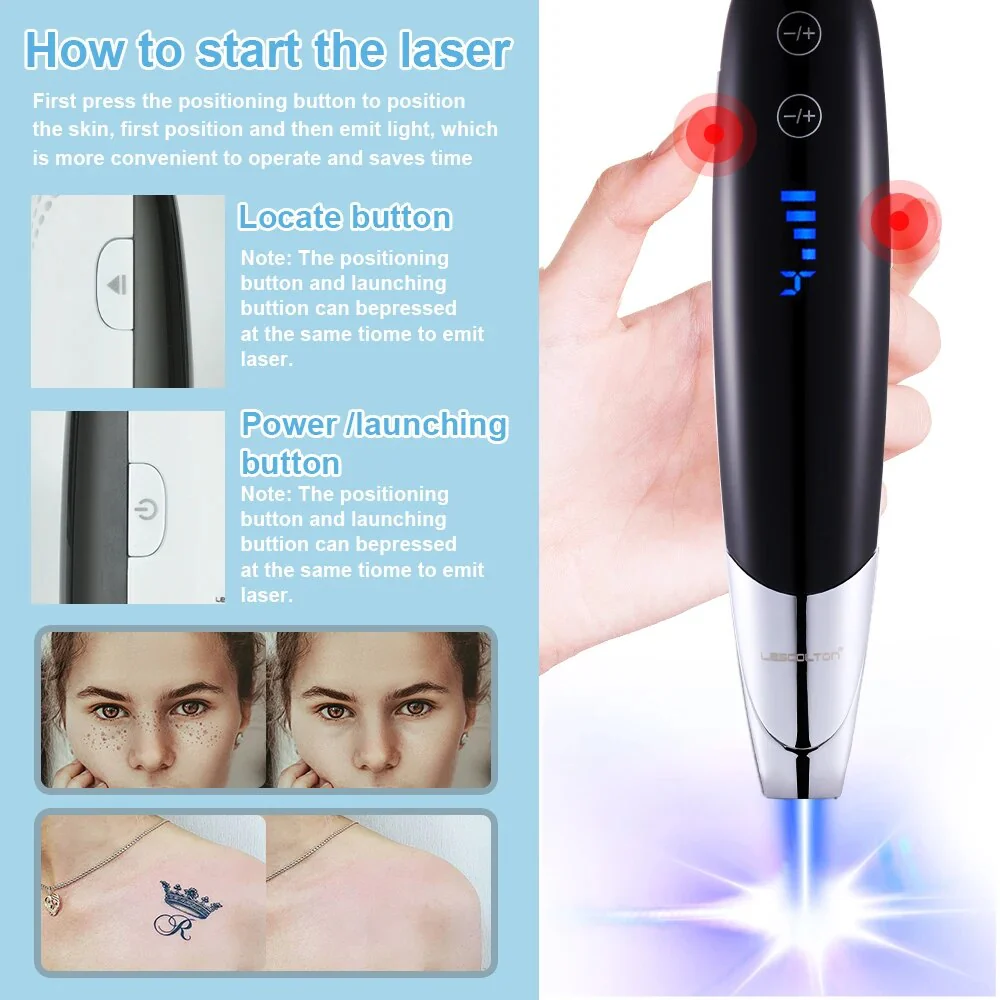 Laser Picosecond Pen Freckle Tattoo Removal Aiming Target Locate Position Mole Spot Eyebrow Pigment Remover Acne Beauty Tool - Image 6