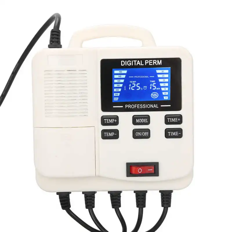 LCD Digital Hair Perm Machine PTC Heating Hair Curler Waver with Hair Rollers Temperature Adjustable Hair Styling Tool 110V-240V - Image 3
