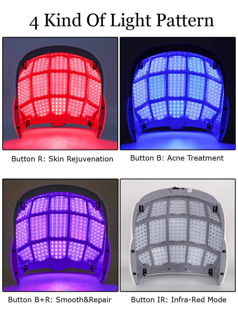 LED Facial Mask Photon Light Energy Therapy Lamp Facial Care Beauty Machine Skin Rejuvenation PDT Anti Aging Acne Wrinkle Remove - Image 15