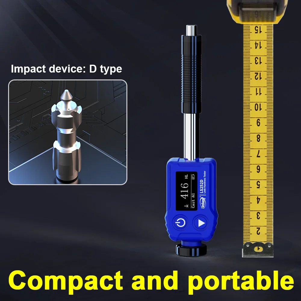 Leeb Hardness Tester Professional Durometer LS252D D Impact Device Pen-type Convert to HRA/HRB/HRC Good Repeatability - Image 5