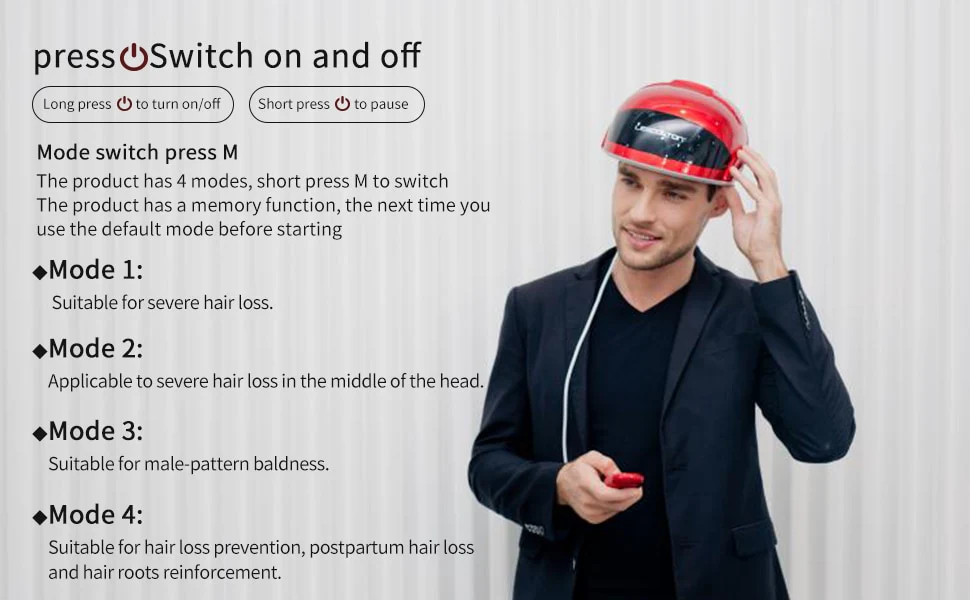 LESCOLTON Hair Growth Helmet Laser Cap Infrared Light LED Helmet Hair Growth Hat Hair Loss Device - Image 11