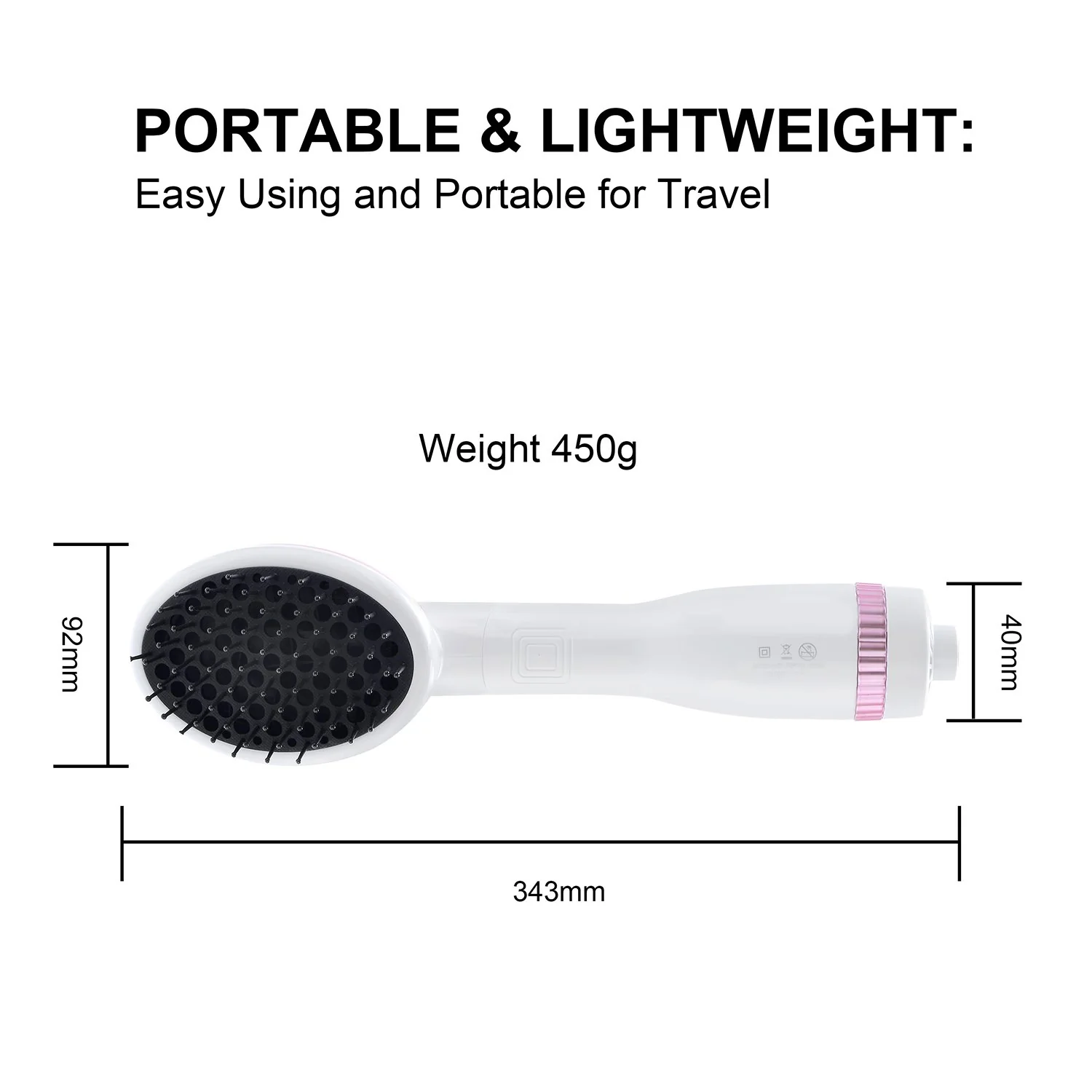 Lescolton LS-019 One Step Hair Dryer & Styler Hot Air Paddle Brush | Hair Dryer Straightener For All Hair Types | Eliminate Frizzing, Tangled Hair & Knots, Promote Healthy & Shiny Hair Locks - Image 7