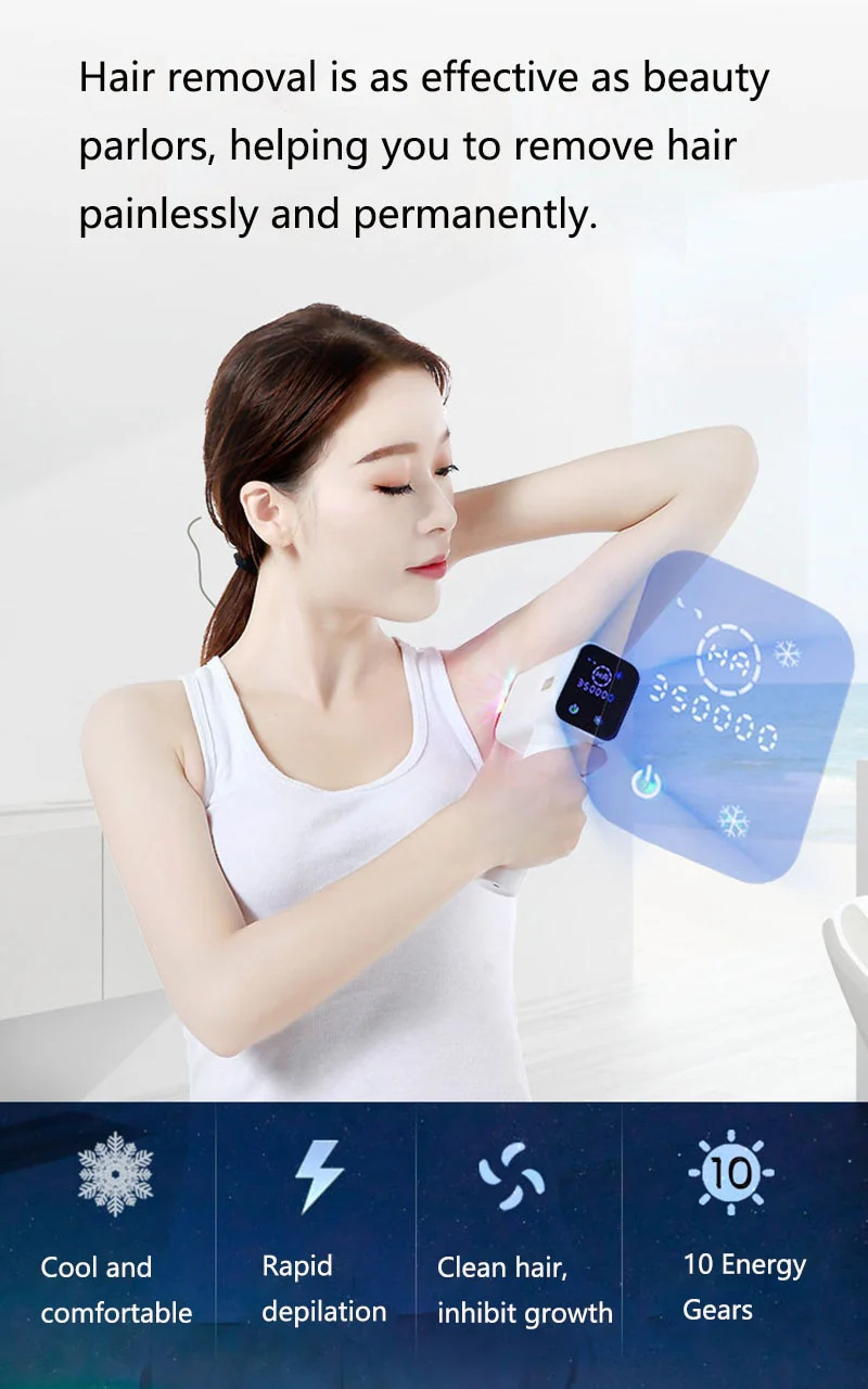 Lescolton T012 ICE Cold IPL Epilator laser Hair Removal LCD Display Machine Permanent Bikini Trimmer Electric depilador - Image 10