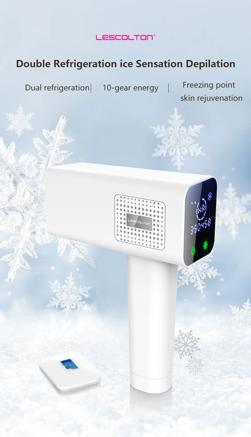 Lescolton T012 ICE Cold IPL Epilator laser Hair Removal LCD Display Machine Permanent Bikini Trimmer Electric depilador - Image 7