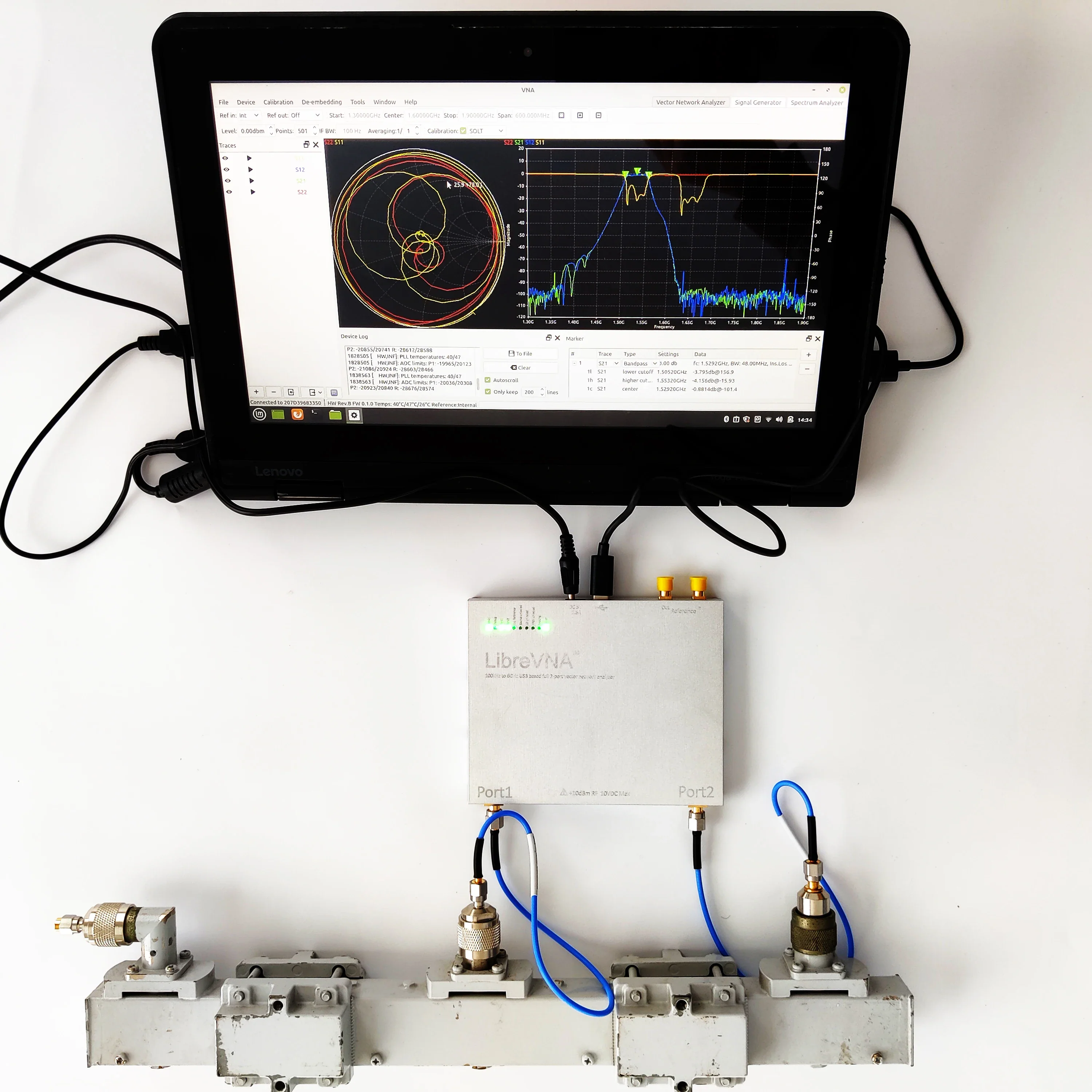 LibreVNA 100kHz - 6GHz USB based full 2-port vector network analyzer - Image 2