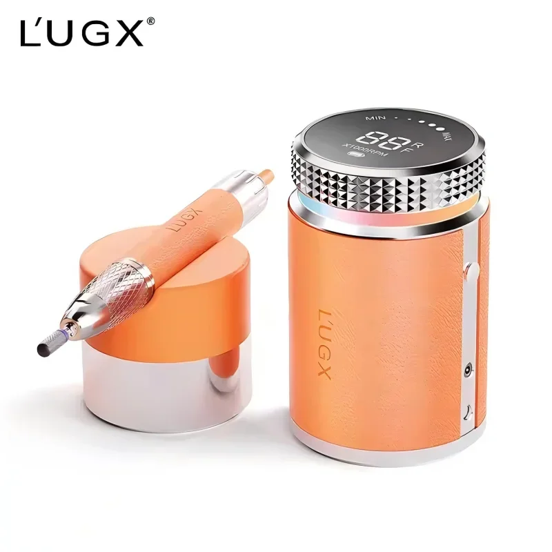 L'UGX Professional Nail Drill, Waterproof 35000RPM Brushless Nail Drill Machine, Rechargeable Nail Efile for Acrylic Gel Nails - Image 2