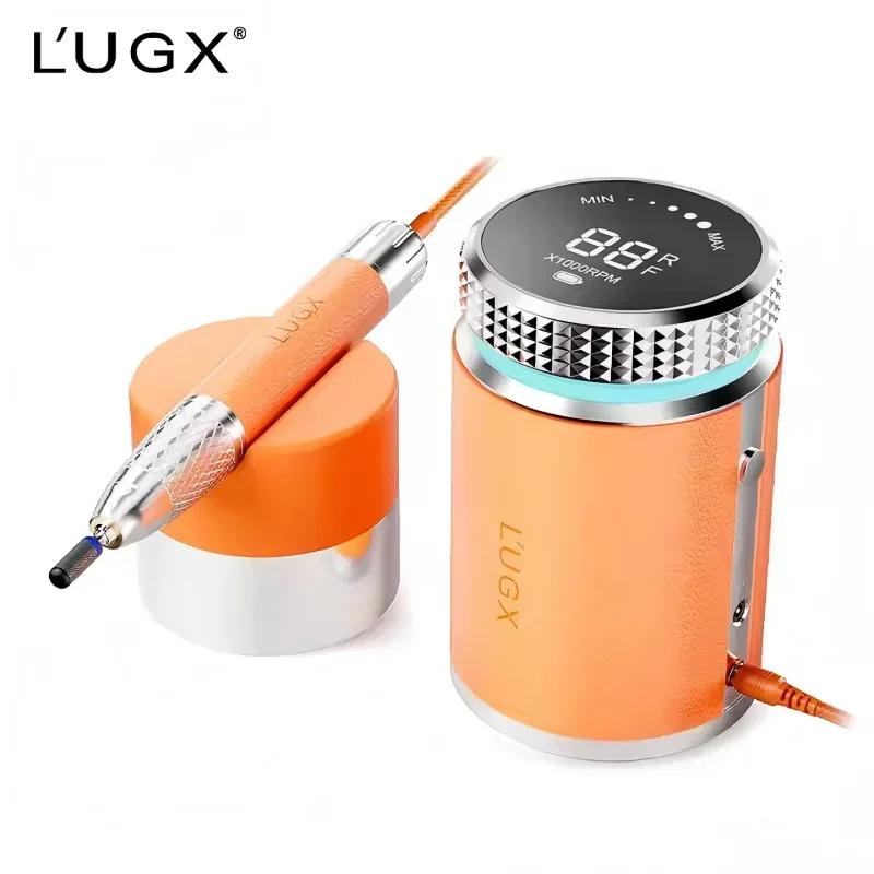 L'UGX Professional Nail Drill, Waterproof 35000RPM Brushless Nail Drill Machine, Rechargeable Nail Efile for Acrylic Gel Nails - Image 6