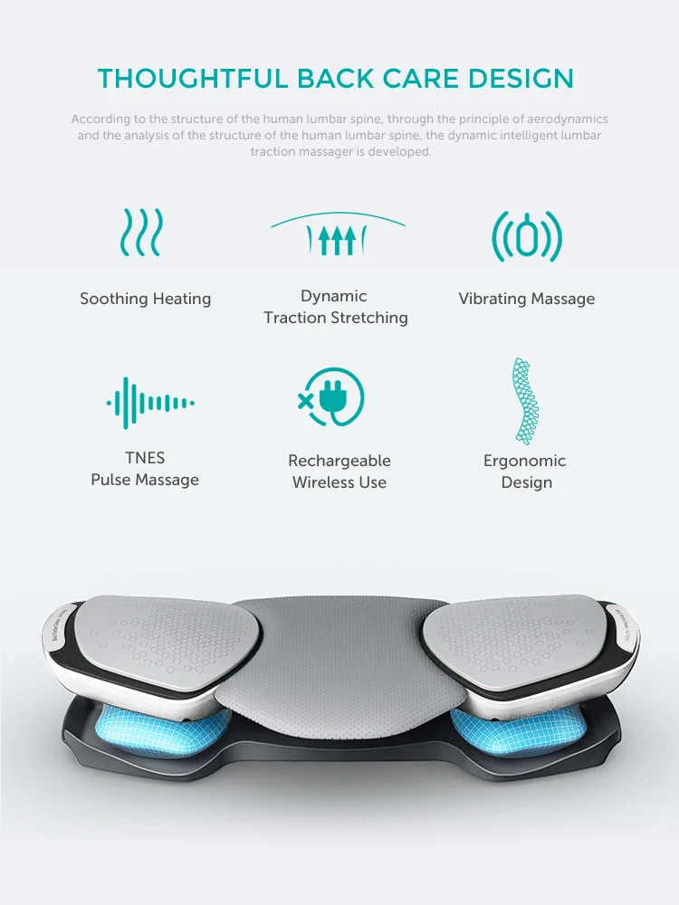 MARESE Electric Lumbar Traction Massager Heat Electrotherapy Vibration Massage Back Stretch Spinal Disc Herniation Pain Relieve - Image 2
