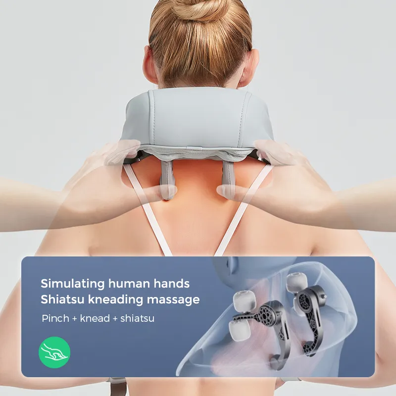 MARESE Electric Neck and Shoulder Massager Shawl Shiatsu Kneading Massage With Heat For Pain Relief Rechargeable Wireless - Image 2