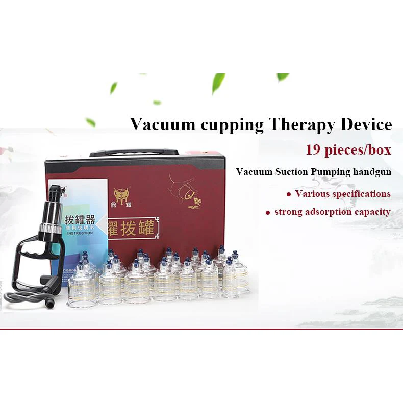 Massager jars vacuum suction therapy cupping set cans for massage 19 Cups Set - Image 6