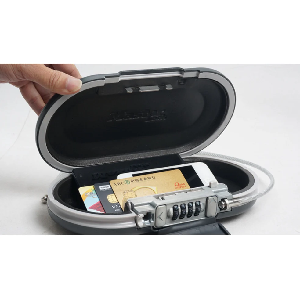Master lock portable safe password lock mini safe jewelry cash card mobile phone storage box - Image 2
