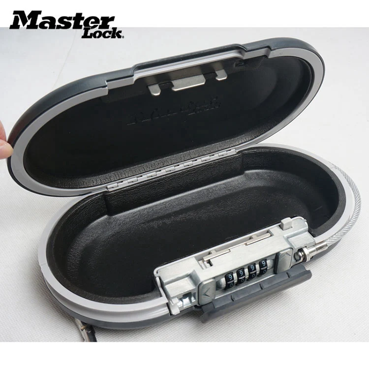 Master lock portable safe password lock mini safe jewelry cash card mobile phone storage box - Image 6