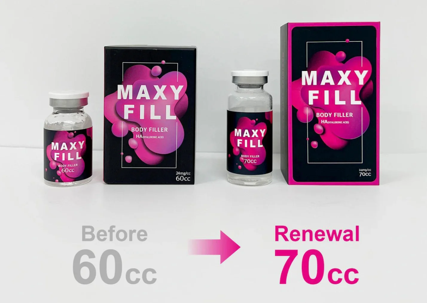 MAXY FILL Body Filler Hyaluronic Acid 70ml 70cc 24MG - Image 4