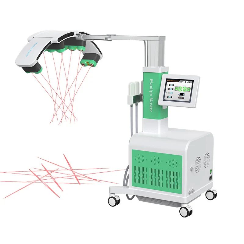 Medbeier 10D EMS Cold Laser Lipolysis Maxlipo Master 635nm 532nm Red Green Light 2 In 1 Cryo Pads Lipo Laser Slimming Machine - Image 2