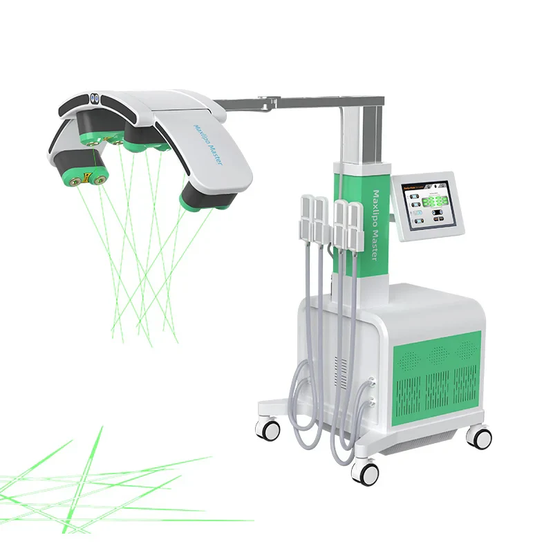 Medbeier 10D EMS Cold Laser Lipolysis Maxlipo Master 635nm 532nm Red Green Light 2 In 1 Cryo Pads Lipo Laser Slimming Machine - Image 3