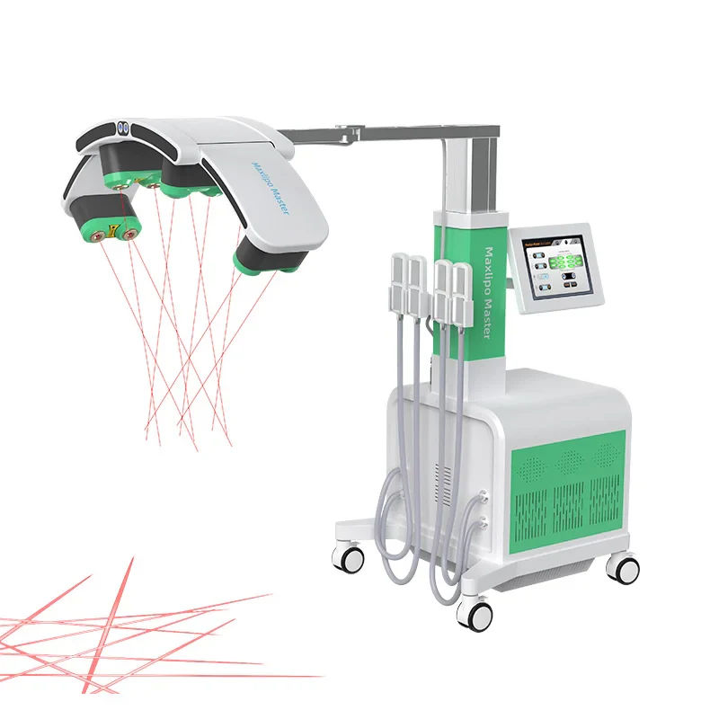 Medbeier 10D EMS Cold Laser Lipolysis Maxlipo Master 635nm 532nm Red Green Light 2 In 1 Cryo Pads Lipo Laser Slimming Machine - Image 8