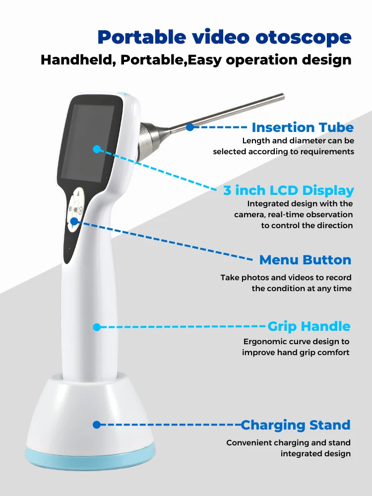 Medical Ear Scope Besdata HD Otoscope Digital Medical Otoscopio ENT endoscope - Image 5