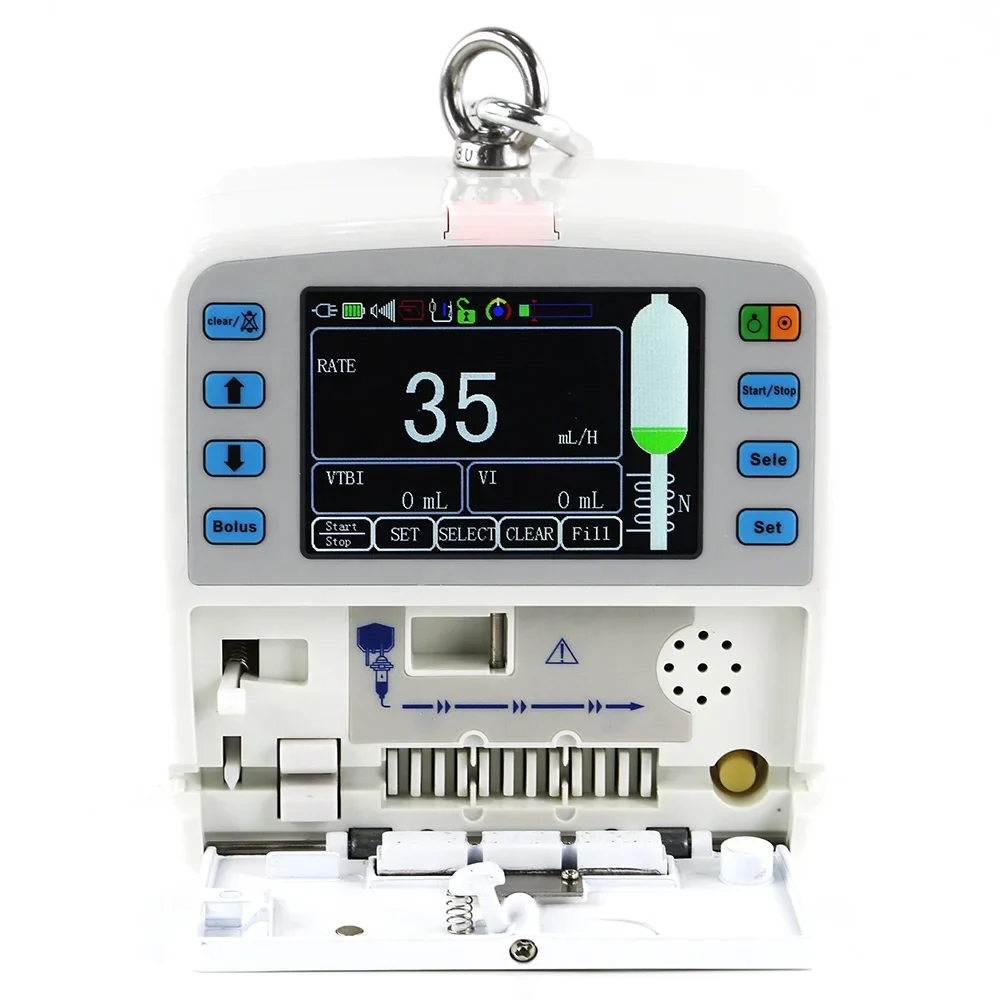 Medical Hospital Equipment 3.5 Touch LCD Screen Portable Mini Electric Human And Veterinary Infusion Pump - Image 2