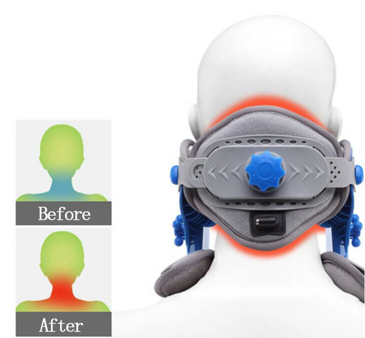 Neck collar correction repair neck cervical traction apparatus moxibustion heat of cervical spine massager - Image 3