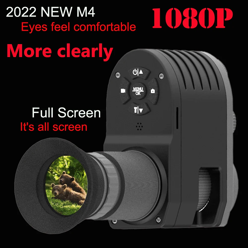 Megaorei M4 4X Digital Zoom Monoculars Telescope Add on Attachment 300M Infrared Night Vision Scope for Hunting Video Recording - Image 2